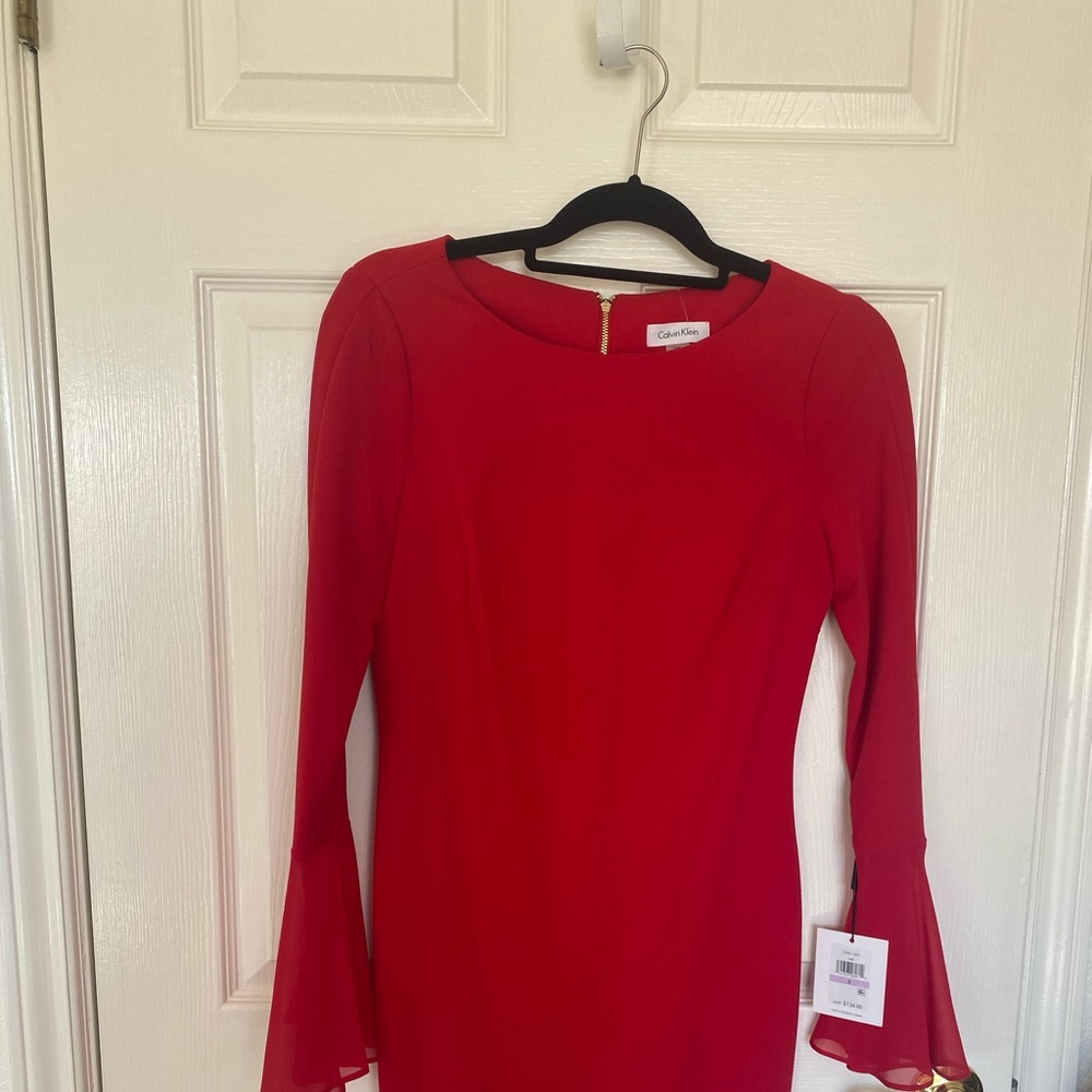 Calvin Klein Dress NWT Coral color